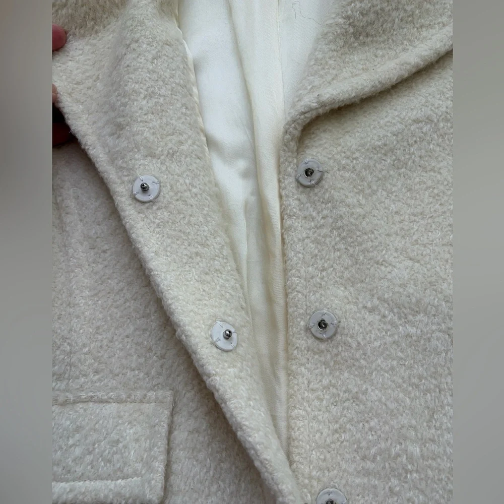 Nine West Cream Wool Coat - Picture 8 of 13